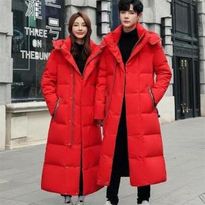 TUCANO Mens down Jacket Thickened Ultra-Light Warm Outerwear Quilted Zipper Handbag Padded Coat Long Winter Outfit