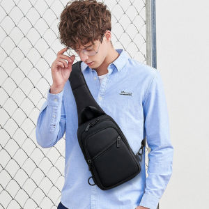 Balo Nam Oxford Vải Chống Thấm Nước Dung Tích Lớn Thời Trang Đeo Chéo Vai Đơn Giản Phong Cách Thường Ngày Túi Đeo Ngực