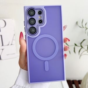 Magnetic Cover Translucent Lens Protect Phone Case for Samsung S26 S25 Ultra S24 S23 FE S22 Plus A37 A57 A17 A56 A36 A26 A16 A06