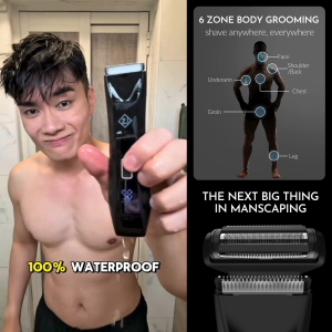 Ubersuave SmoothOperator PRO | All-In-One Face Body & Groin Electric Shaver | Smooth Operator