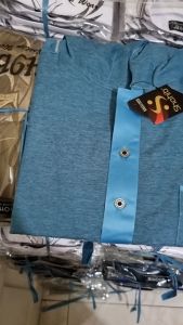 SHOHIB JUBAH MUSLIM PRIA PREMIUM HOODIE BIRU LAUT DARI BATITA HINGGA DEWASA