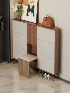 ZUNTONGGE | Ultra-thin Dual-purpose Shoe Cabinet with Hidden Seat Storage Cabinet