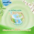 Tã/Bỉm Quần Molfix Thiên Nhiên Size L68+8 miếng (9-14kg) Mềm Mại, Co Giãn Tốt. 