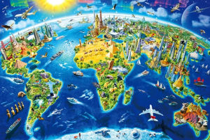 Jigsaw Puzzle for Adults 500/1000/1200/2000PCS World Famous Landmarks Artwork Mindful Game Stress Relief Decor Gift