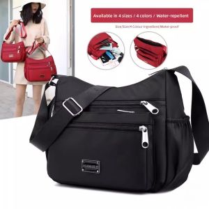 Waterproof Senior Womens Shoulder Bag Oxford & Nylon Fabric