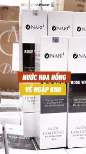 Nước hoa hồng cao cấp chính hãng Nari cấp ẩm cân bằng độ PH sáng da se khít lỗ chân lông 150 ml