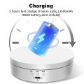 2026 New Rotating Display Stand 360-Degree Motorized Spinner Turntable with USB Power Cable for Photography Products and Shows. 