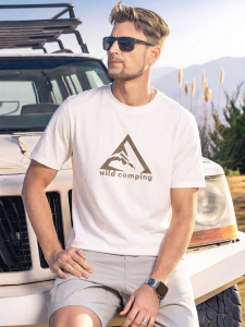 Enjeolon | Lightweight Smooth Cotton Summer Outdoor Design T-shirt