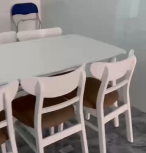 BÀN ĂN CƠM 6 GHẾ GỖ MANGO - BỘ GỒM 1 BÀN 1M60 + 6 GHẾ MANGO - BH 1 NĂM