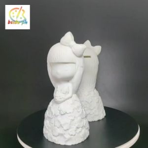 [Rapid Shipment] DIY - friendly 17 - 29 cm Princess - girl Shaped Piggy Banks. Souvenir Items Home Decor Accessories Desk Pieces. Durable Vinyl for Kids’ Birthdays and DIY Fans. [White Piggy Bank + 12 - color Paint Pack]