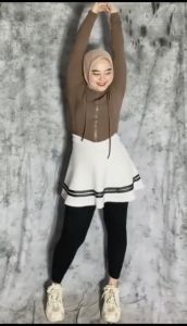 Rok Sport Wanita Rok Legging Rok Zumba Rok Olahraga Wanita Bahan Spadex Jersey PART 1
