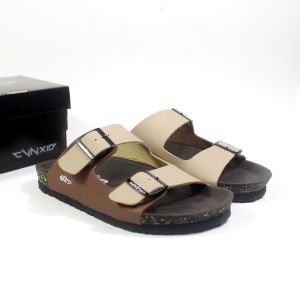 CVNXID Sandals - Sendal Slide Casual Pria Premium Anti Slip - Volter Camel