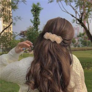 Tea Rose Hair Clip Fairy Tale Style Spring Loaded Womens Fashion Hair Accessories Fresh out New Summer 2023 Lace Material