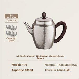 Kamjove | Pure Titanium High-Grade Single Person Teapot