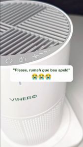 Vinero Moon Air Purifier Portable Ionizer HEPA Filter Timer USB-C