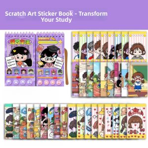 MINGZHUO | DIY Scraping Paint Set Quiet Book for Girls