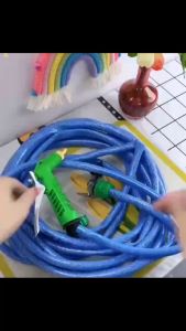 DIY Myself สายยางรดน้ำ4หุน1/2"เเถมหัวฉีด ชุดสายยางพร้อมติดตั้งใช้งานได้ทันที ชุดสายยางพร้อมหัวฉีดเเละอุปกรณ์ติดตั้ง สายยาง  หุนยาว 10ม./20ม./30ม.