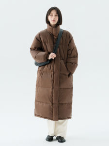 Thick Warmth Duck Down Filled Long Womens Down Coat