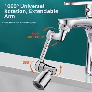 Adjustable & Rotatable Faucet Extender Bathroom Water Spout