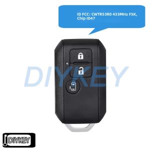 Chìa Khóa Điều Khiển Từ Xa Thông Minh 433MHz FSK ID47 Chip Cho Suzuki Ertiga Vitara Swift 2018-2020 2/3/4 Nút Thay Thế Chìa Khóa Đa Năng
