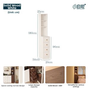 ZIGUAN | Vintage Narrow Wallside Console Table For Daily Items Storage