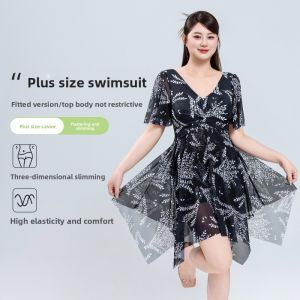 XTEP | Plus Size Conservative Slimming Tummy Control Swimwear
