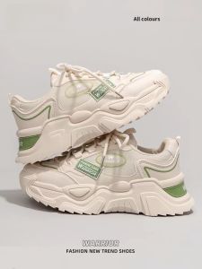 Warrior | 2025 Fall/Winter Womens Thick Sole Breathable Mesh Sneakers