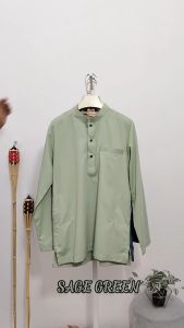 PG1 ☆ Brand Sempurna ☆ New Design Baju Kurta Budak Regular Slim Fit Cotton Warna Peach Nude Purple Black Mint Green Baby Blue Lilac Dusty Pink Soft Yellow Sedondon Baju Raya / KD