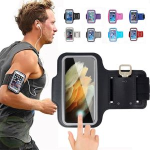 Outdoor Sports Armband Case For iPhone 14 13 Xiaomi Huawei Men Women Running Arm band Phone Holder Universal 7 Inch Smartphone