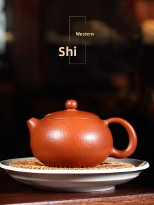CANGHUTIANXIA | Bộ Trà Gongfu Đất Sét Đỏ Chín Da Ấm Trà Đất Sét Tím Handmade