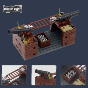 MOC Military Trench Building Blocks Military Base Blocks Toy Set Compatible Military Weapon Bricks Toys for Boys Birthday Gifts
