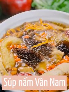 Súp Nâm Vân Nam Canh Hầm Nấm sấy khô dễ chế biến thực phẩm khô đầy đủ dinh dưỡng cho bữa ăn của mọi gia đình