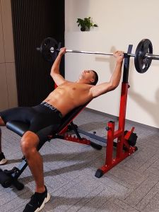 Newly High-quality upgraded integrated multifunctional adjustable squat rack barbell  bench press portable dumbbell rack