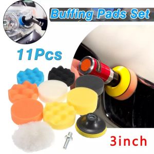 Busa Pad Alat Poles Bodi Motor Mobil 3 Inch Wol Buffer Waxing Polishing Wheel 3 Inch