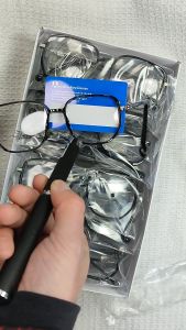 Kacamata Anti Radiasi Bentuk Persegi Style Korea Bingkai Retro Petak