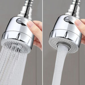 360 Degree Swivel Kitchen Sink Faucet Aerator Splash-Proof Faucet Sprayer 3 Modes Water Saving Tap Faucet Nozzle for Kitchen Bathroom