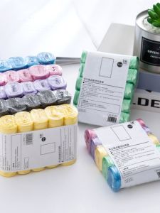 Strengthened Plastic Garbage Bags Colorful Kitchen Bathroom Home Use Breakpoint Household Trash Bags Sugar Sweet Heart