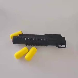 อุปกรณ์เสริมของเล่น m416 ปืนครกขนาดใหญ่ที่แขวนอยู่ใต้เจไดกินไก่พร้อมปืนของเล่นเด็กที่สามารถยิงโฟมได้