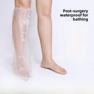 Waterproof Bathing Foot Cover Fracture Cast Shower Protection Leakproof Extended Length Ankle Support for Healing Wounds