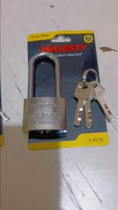 Gembok Pagar Huber 40mm Chrome Plating Warna Silver - Keamanan Tinggi