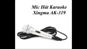 Micro Karaoke có dây Xingma Ak-319 chống hú có màng lọc tạp âm cổng 6.5mm dây dài 3 mét