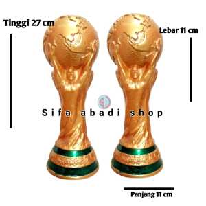 Trophy Piala Dunia Aesthetic Unik Murah Tinggi 27 cm