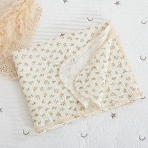 ฤดูร้อนผ้าห่มเด็กทารกแรกเกิด Muslin Swaddle Wrap ผ้าห่มสําหรับสาวเด็กทารกรับผ้าห่มทารกผ้านวม Sleeping Cover