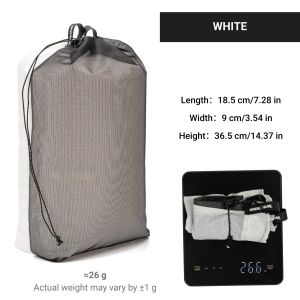 [HODRGEAR] Dry/Wet Organizer Ultralight Two Zone Storage Sack 15D Coated Nylon+Mesh Pocket Separate For Travel Camp Hiking