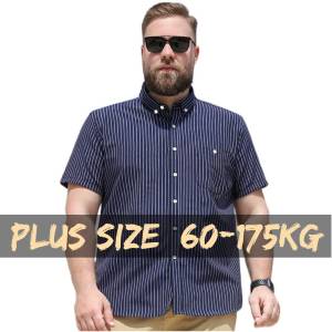 【Plus Size】80-175KG Men Black Hidden Buttons Long Sleeve Tops Man Oversized Big Office Turn-Down Shirts