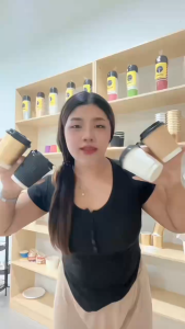 [50ใบพร้อมฝา] แก้วกระดาษ 8ออนซ์ 2 ชั้น หนา ทนร้อน แก้วกาแฟใช้แล้วทิ้ง พร้อมฝา เลือกสีได้