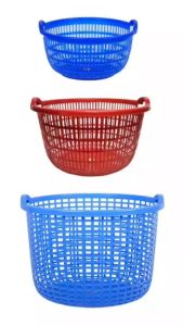 Sọt cần xé caro nhựa VIỆT NHẬT - 2 quai lưới thoáng - Đựng bánh mì quần áo đồ chơi bé - 3490/1/4