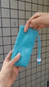 Colorful Soap Foaming Net Household Bath Bag Multilayer Foaming Mesh For Shower Cleanser Soap Mesh Bags