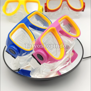 TAIYO Kacamata Renang Frame Besar Swim Google Anti FOG & UV Protection Strap Water Snorkeling Diving