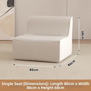 YIZUO | Scandinavian Minimalist Cream Sofa